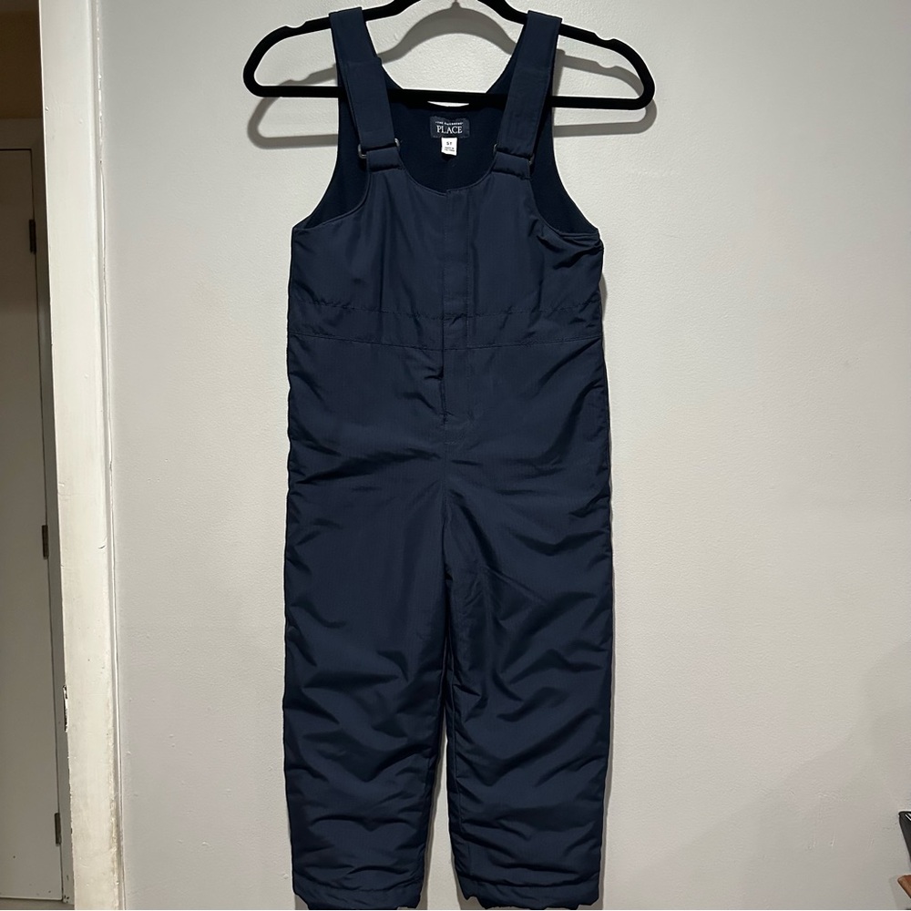 The Children’s Place Bib Overall Snowsuit Navy Size 5 T